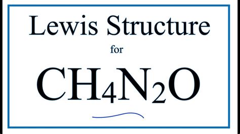How to Draw the Lewis Dot Structure for CH4N2O / CO(NH2)2 : .